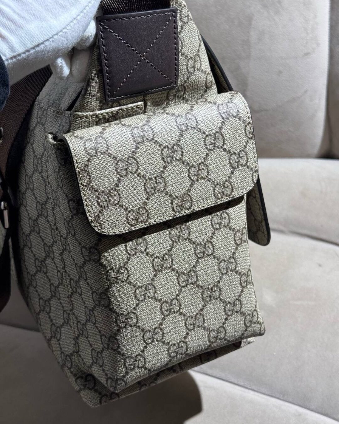 Сумка Gucci Diaper Bag Monogram — фото 5